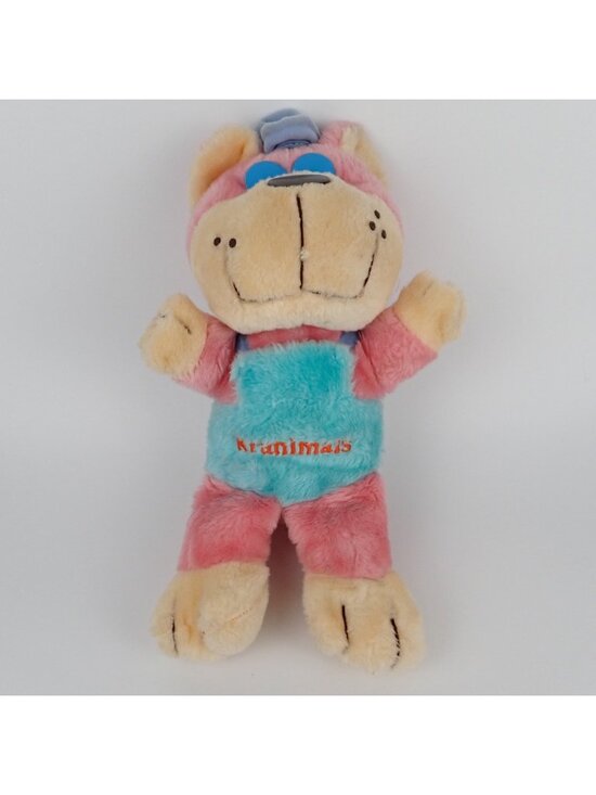 Kranimals Other - Vintage Kramimals Plush Stuffed Bear Kmart 1985 Pink Teal 14” Rare